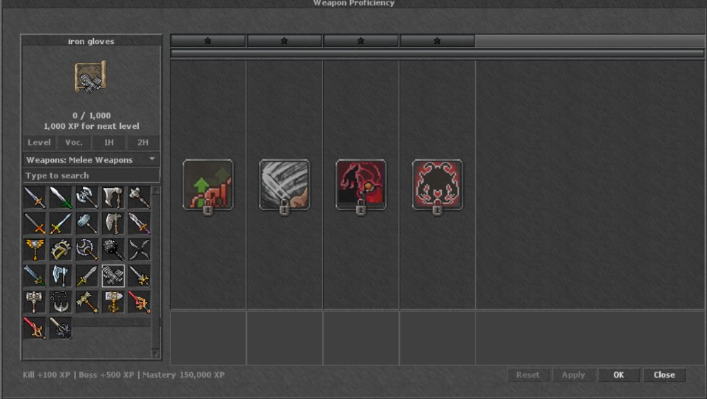 Weapon Proficiency — Iron Gloves